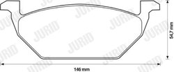 Set placute frana Jurid 571985JC