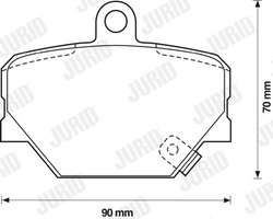 Set placute frana Jurid 571995JC