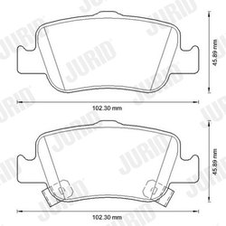 Set placute frana Jurid 572601JC