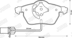 Set placute frana Jurid 573037JC