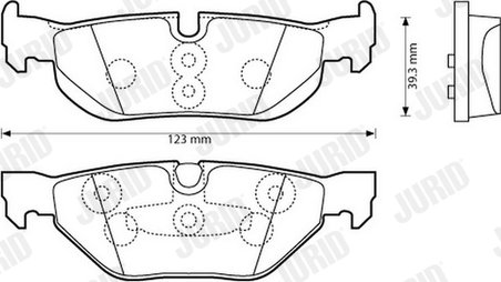 SET PLACUTE FRANA JURID 573139JC - Compatibil cu BMW