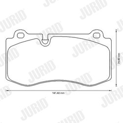 SET PLACUTE FRANA JURID 573178JC - Compatibil cu MERCEDES-BENZ