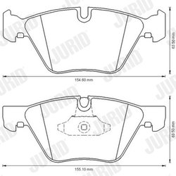 Set placute frana Jurid 573151JC