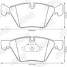 SET PLACUTE FRANA JURID 573151JC - Compatibil cu BMW