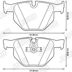 Set placute frana Jurid 573224JC