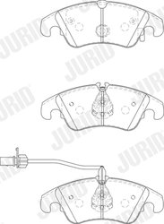 Set placute frana Jurid 573247JC