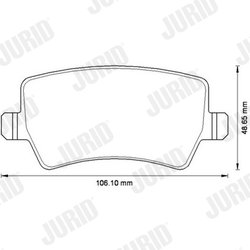 Set placute frana Jurid 573250JC