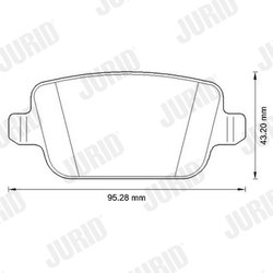 Set placute frana Jurid 573263JC