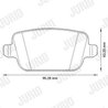 SET PLACUTE FRANA JURID 573263JC - Compatibil cu FORD, LAND ROVER, VOLVO