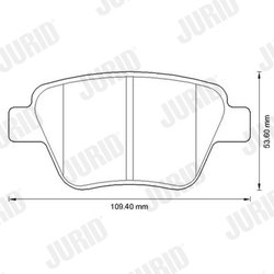 Set placute frana Jurid 573312JC