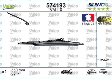 Lamela stergator Valeo 574193