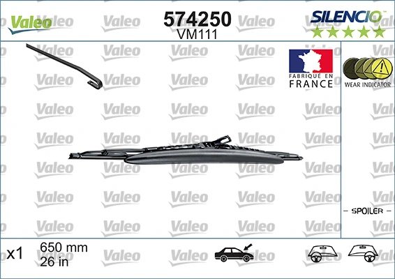 Lamela stergator Valeo 574250