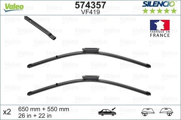 LAMELA STERGATOR VALEO 574357 - Compatibil cu MERCEDES-BENZ, RENAULT