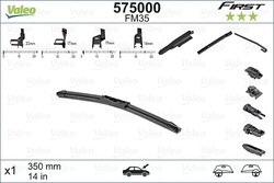 LAMELA STERGATOR VALEO 575000 - Compatibil cu ABARTH, CHEVROLET, DAIHATSU, FIAT, FORD, HOLDEN, HONDA, HYUNDAI, JEEP, KIA, LADA, 