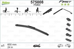 LAMELA STERGATOR VALEO 575008 - Compatibil cu ABARTH, ALFA ROMEO, AUDI, BMW, CADILLAC, CHEVROLET, CHRYSLER, CITROEN, DACIA, DAEW