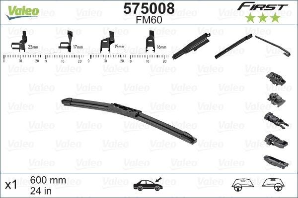 LAMELA STERGATOR VALEO 575008 - Compatibil cu ABARTH, ALFA ROMEO, AUDI, BMW, CADILLAC, CHEVROLET, CHRYSLER, CITROEN, DACIA, DAEW