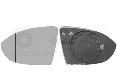 Sticla oglinda, oglinda retrovizoare exterioara Van Wezel 57