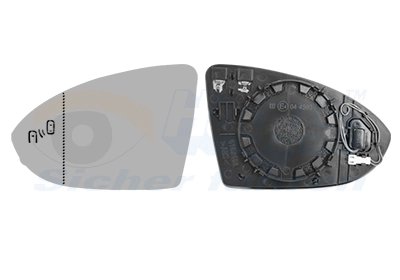 Sticla oglinda, oglinda retrovizoare exterioara Van Wezel 57