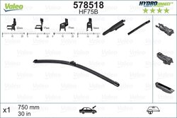 Lamela stergator Valeo 578518