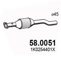 CATALIZATOR ASSO 58.0051 - Compatibil cu SEAT, SKODA, VW