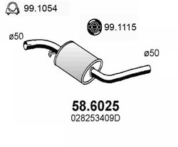 Toba esapament intermediara ASSO 58.6025