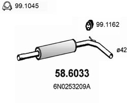 Toba esapament intermediara ASSO 58.6033