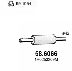 Toba esapament intermediara ASSO 58.6066