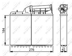 Schimbator caldura incalzire habitaclu NRF 58053