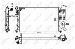 Radiator racire motor NRF 58092