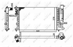Radiator racire motor NRF 58092