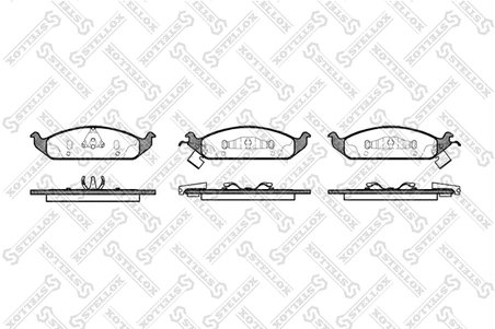 SET PLACUTE FRANA STELLOX 581 002B-SX - Compatibil cu CHRYSLER, DODGE, PLYMOUTH
