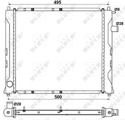 RADIATOR RACIRE MOTOR NRF 58107A - Compatibil cu MG, ROVER
