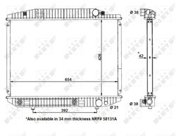 RADIATOR RACIRE MOTOR NRF 58131 - Compatibil cu MERCEDES-BENZ