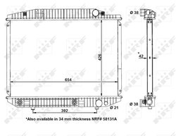 Radiator racire motor NRF 58131