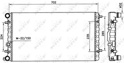RADIATOR RACIRE MOTOR NRF 58143 - Compatibil cu VW