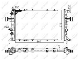 Radiator racire motor NRF 58178A