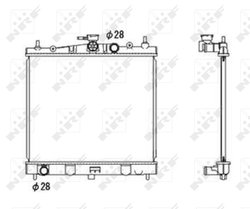 Radiator racire motor NRF 58187