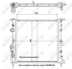 RADIATOR RACIRE MOTOR NRF 58196 - Compatibil cu RENAULT