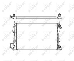 RADIATOR RACIRE MOTOR NRF 58203 - Compatibil cu CADILLAC, OPEL, SAAB, VAUXHALL