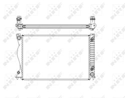Radiator racire motor NRF 58220