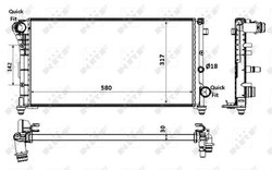Radiator racire motor NRF 58237