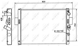 RADIATOR RACIRE MOTOR NRF 58243 - Compatibil cu IVECO