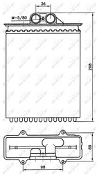 Schimbator caldura incalzire habitaclu NRF 58255