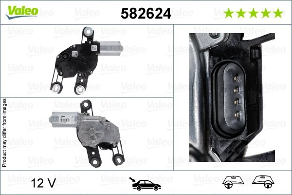 Motor stergator Valeo 582624
