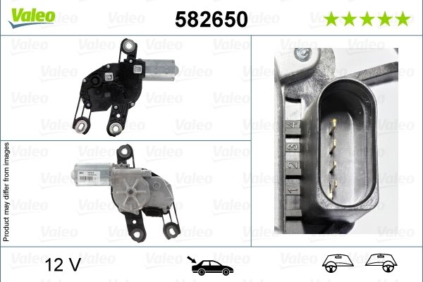 Motor stergator Valeo 582650