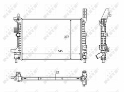 Radiator racire motor NRF 58284