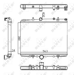Radiator racire motor NRF 58303A