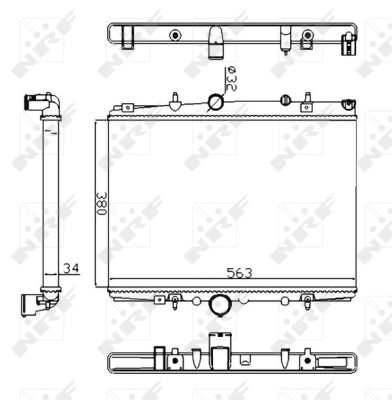 RADIATOR RACIRE MOTOR NRF 58303A - Compatibil cu CITROEN, PEUGEOT