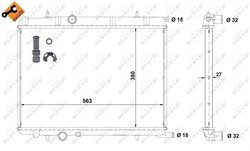 Radiator racire motor NRF 58312