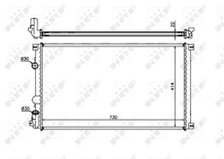 Radiator racire motor NRF 58321